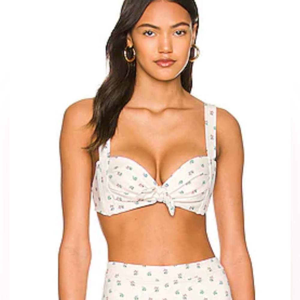 MONTCE Kayla Floral Print Bikini Top